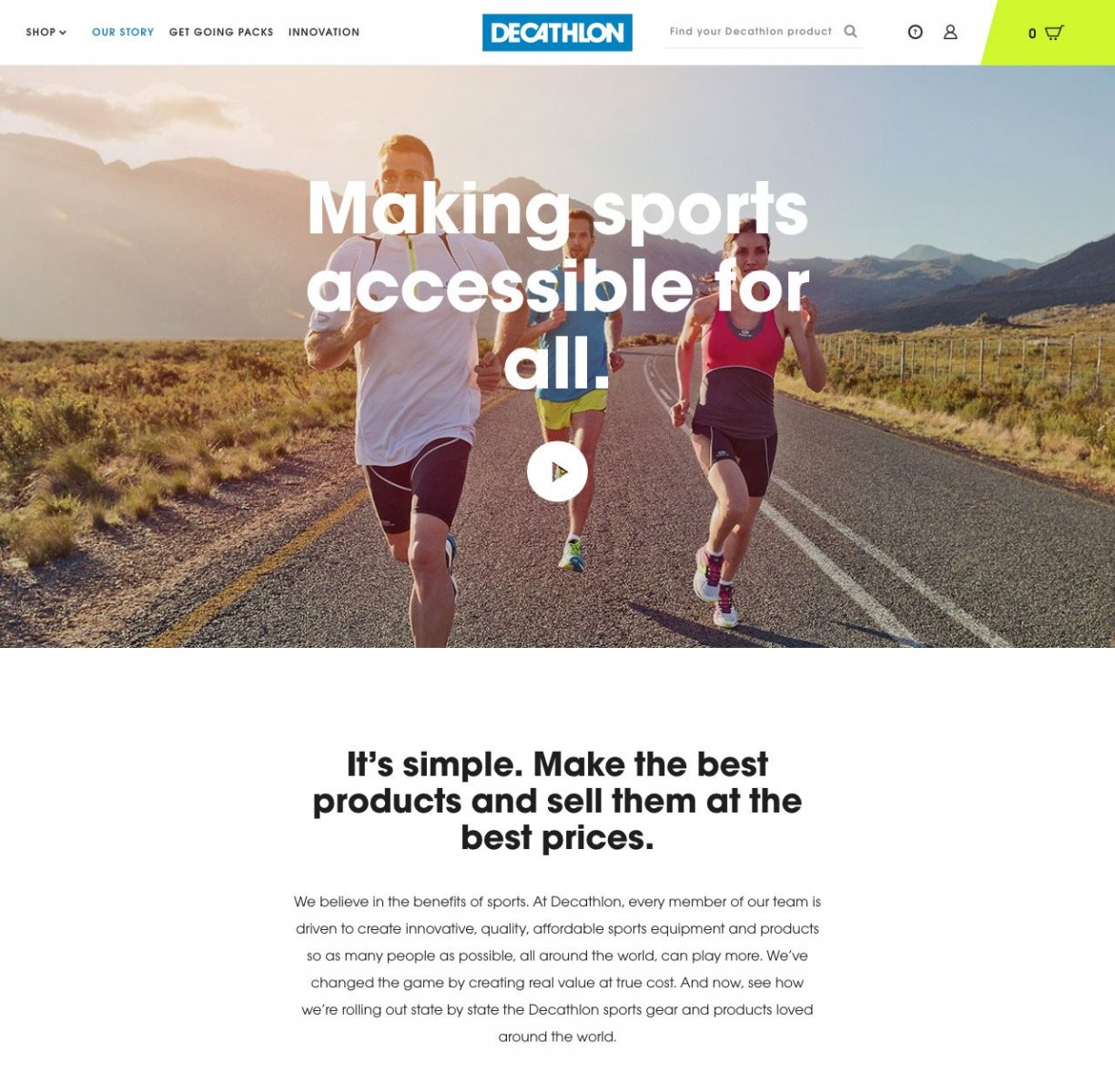 Decathalon Our Story